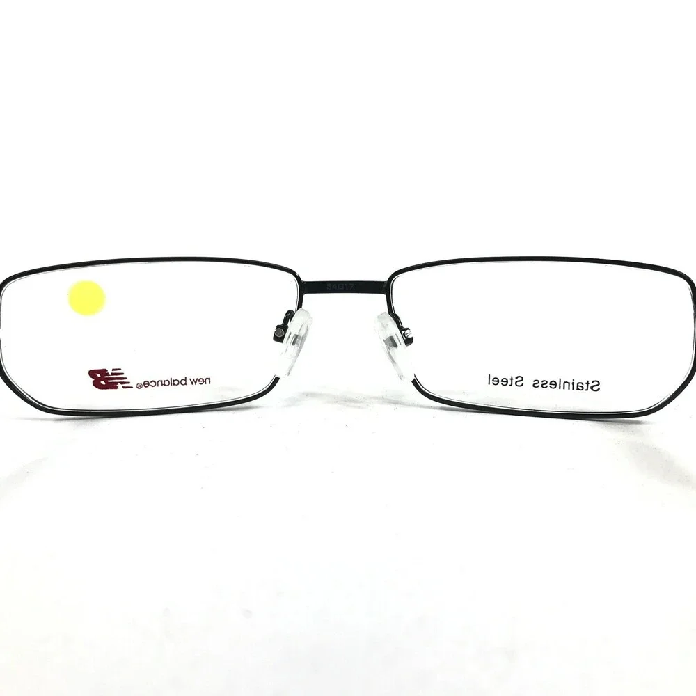 New Balance NB 410A-2 Eyeglasses Frames Black Gray Rectangular Full Rim 140